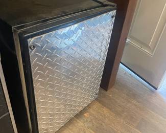 Shop fridge w/ cool diamond plate door ...
