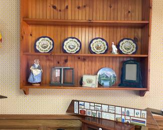 Another of the shelves throughout the house