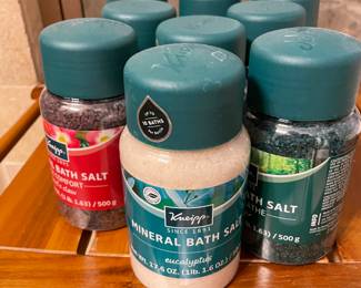 Kneipp bath items. Most are new