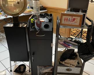 Hair Salon set up & cabinet