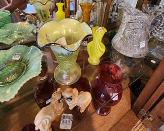 Fenton, Hummel, brilliant cut glass