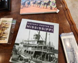 Lots of non-fiction books about Mississippi, Riverboats, Neshoba County Fair, coffee table book