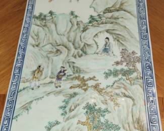 Chinese Famille Rose Porcelain plaque