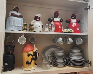 Mammy Cookie Jar, Looney Tunes and McCoy Coaly Cat 