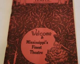 vintage reproduction Temple Theatre program Meridian Miss