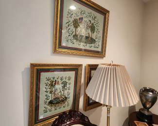 beautiful framed needlepoint
