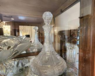 lots of glass and crystal