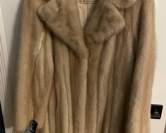 Mink car coat - size M-L