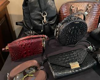 Brahmin purses, Maui Jim sunglasses and leather backpack purse