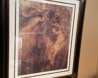 Framed "Horse" print