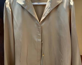 silk blouse by Lafayette 148