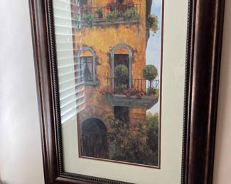 Framed tuscan print