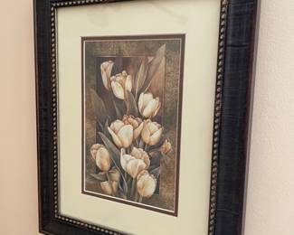 Black framed print