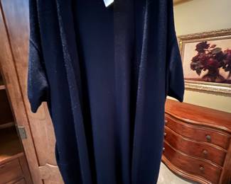 Black cashmere cardigan sweater by Vince