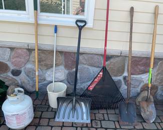 Garden tools and LP tank