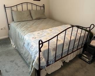 Lot 89 | Wraught Iron Queen Bed Clean Mattress