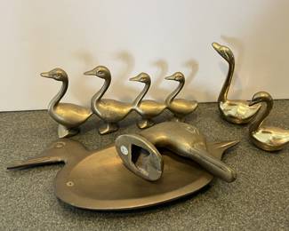 Lot 95 | Brass Ducks Duck Figurines Bottle Opener