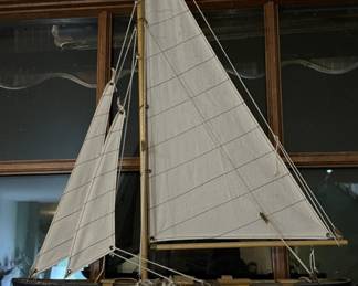 Lot 31 | Wooden Sailboat Ship Boat