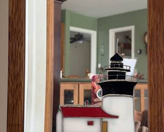 Lot 58 | Stained Glass Lighthouse Mirror
