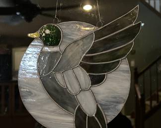 Lot 33 | Mallard Duck Stained Glass Window Hanging