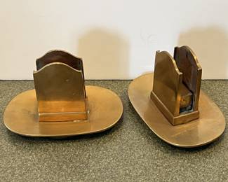 Lot 98 | Brass Bookend Bases Older