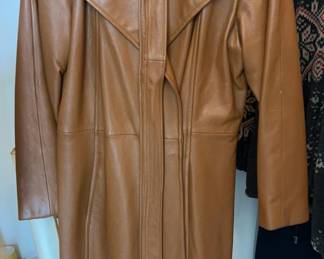 Lot 62 | 1970s Belted Ladies Leather Duster Jacket approx