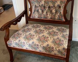 Lot 82 | Eastlake Antique Loveseat Sofa