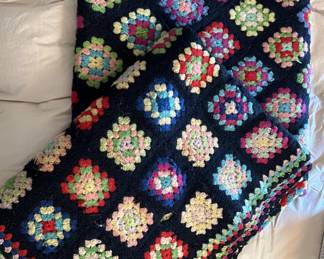 Lot 136 | Pair of Granny Square Throw Afghans