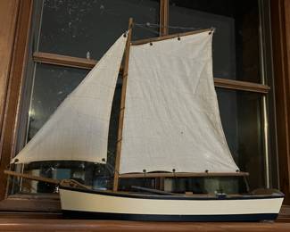 Lot 28 | Wooden Sailboat Ship Boat