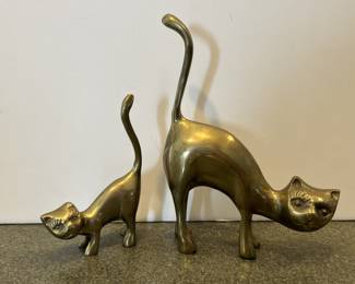 Lot 96 | Brass Cat Figurines Kitty Cat