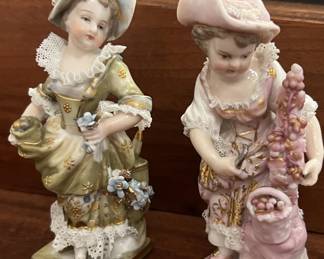 Lot 264 | Handpainted Lace Porcelain Doll Figurines