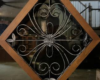 Lot 34 | Metal & Wood Frame Wall Window Hanging Decor