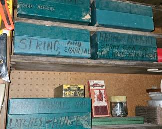 Well organized garage items