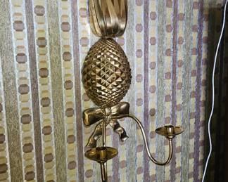 Pair of wall candle holders