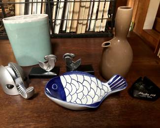 Russell Wright,  Art Deco bookends and other fun objects