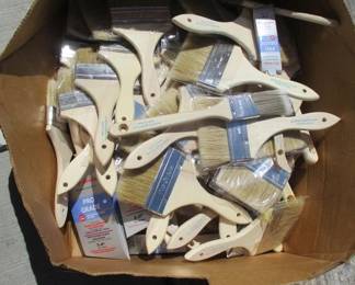Box of NEW Paint Brushes Various Sizes