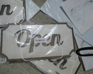 Open Signs and Welcome Stencils