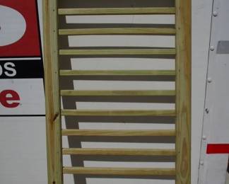 6 Ft Wooden Ladder, Hanging Wall Frame for Plants, Outdoor Trellis 32x1.5x72