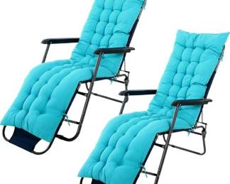 2 Sets of Outdoor Chaise Lounge Cushions