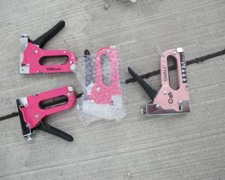 Heavy Duty Pink Staple Guns