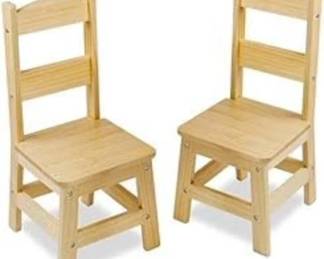 Melissa and Doug Wooden Chairs Set of 2