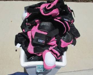 Safety Kneepads and Elbow Pads Pink and Black