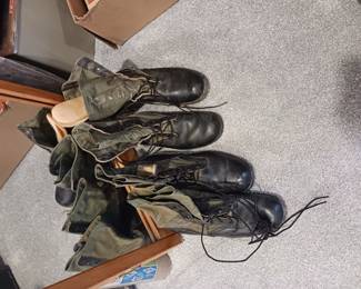 Old US military boots