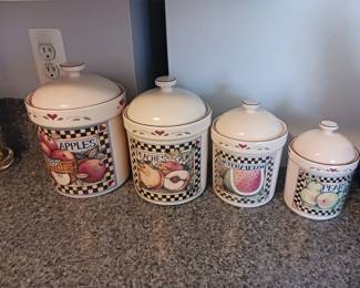 Country Cottage canister set