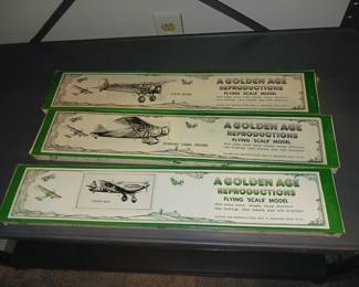 Vintage balsa wood airplane models