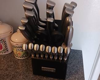 Cooks knife block set