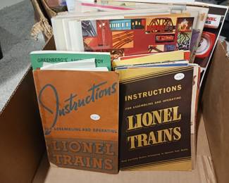 Lionel trains paper ephemera