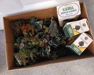 Model train accessories trees Etc