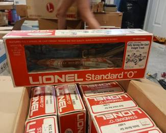 Lionel standard O gauge trains with boxes