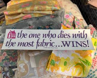 Large Assortment of Fabric
